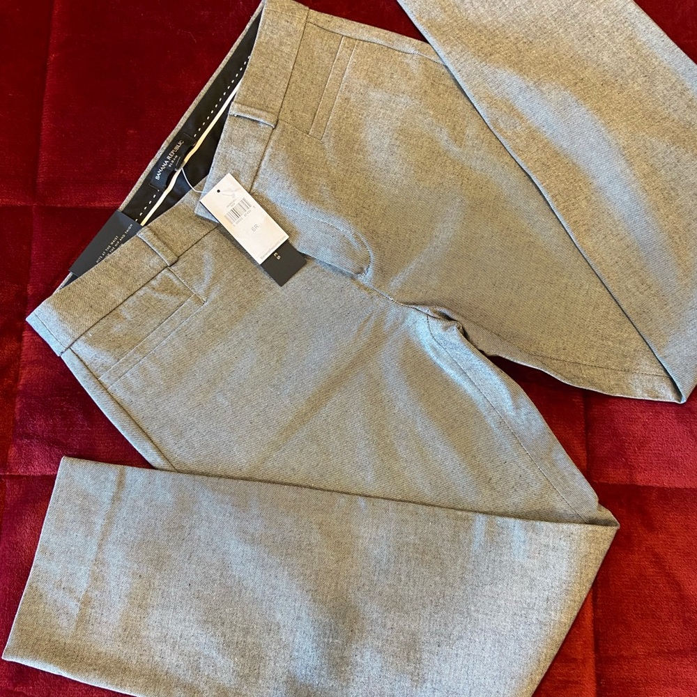 Banana Republic Charcoal Tailored Trousers
